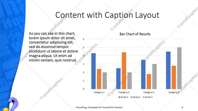Content with Caption presentation slide layout