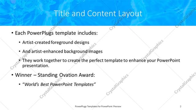 Title and Content presentation slide layout