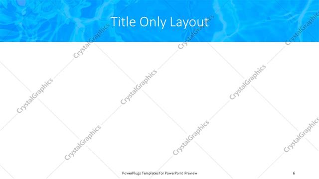 Title Only presentation slide layout