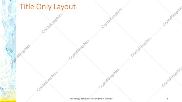 Title Only presentation slide layout