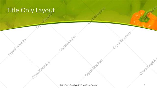 Title Only presentation slide layout