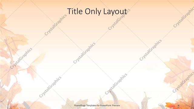 Title Only presentation slide layout