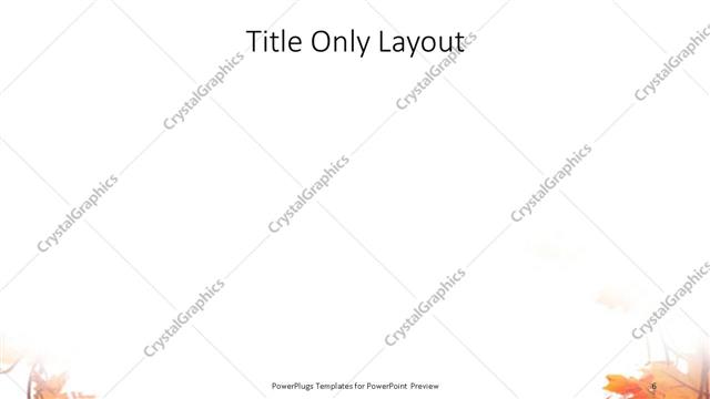 Title Only presentation slide layout