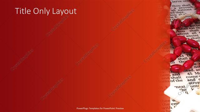 Title Only presentation slide layout