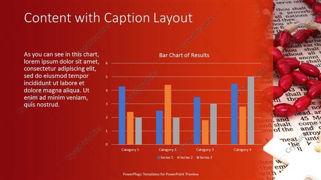 Content with Caption presentation slide layout