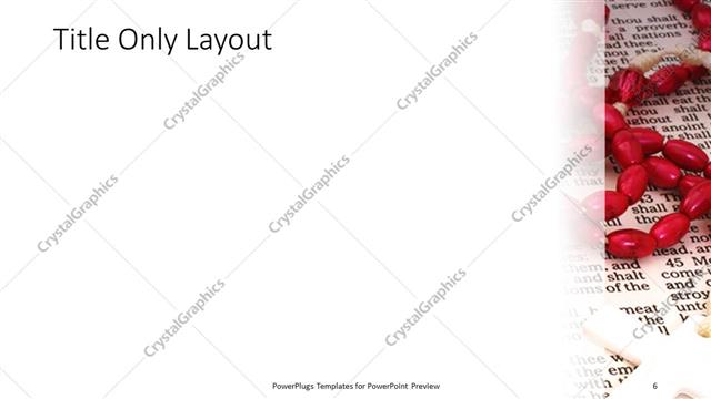 Title Only presentation slide layout