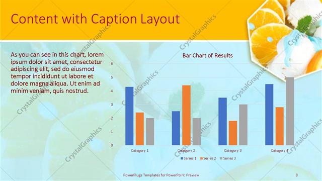 Content with Caption presentation slide layout