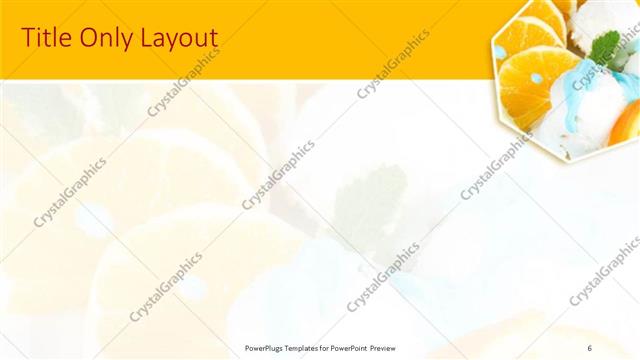 Title Only presentation slide layout