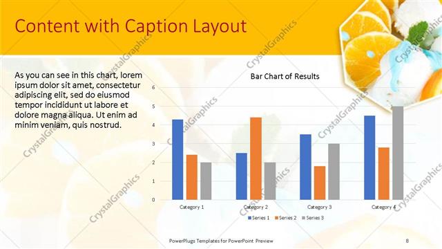 Content with Caption presentation slide layout