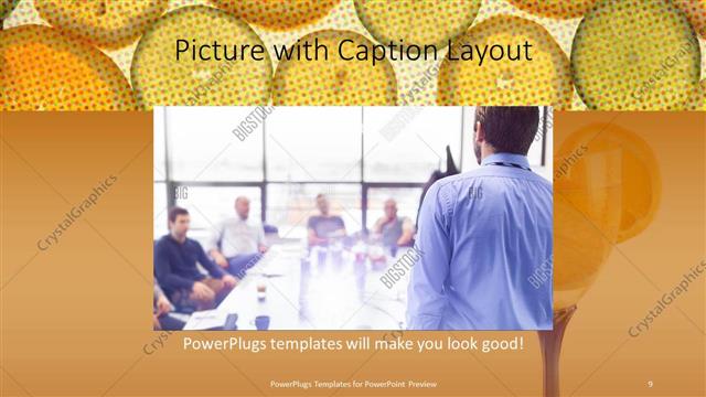 Picture with Caption presentation slide layout