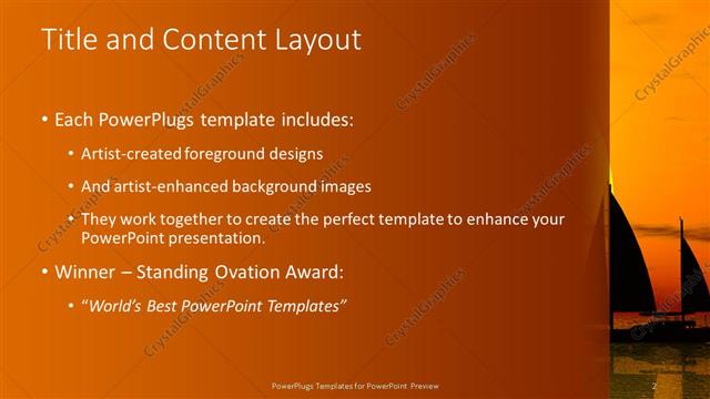 Title and Content presentation slide layout