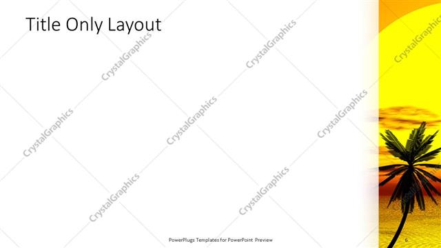 Title Only presentation slide layout