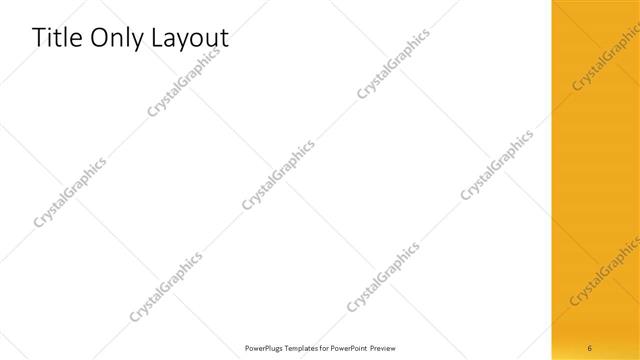 Title Only presentation slide layout