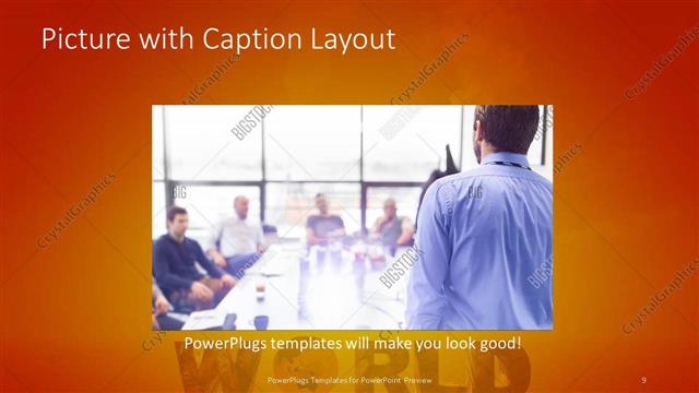 Picture with Caption presentation slide layout
