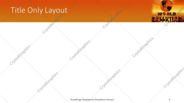 Title Only presentation slide layout