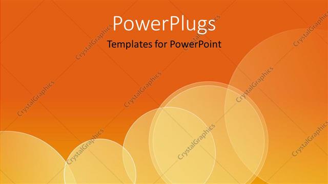  Presentation with yellow orange - Orange an yellow background with intersecting circles