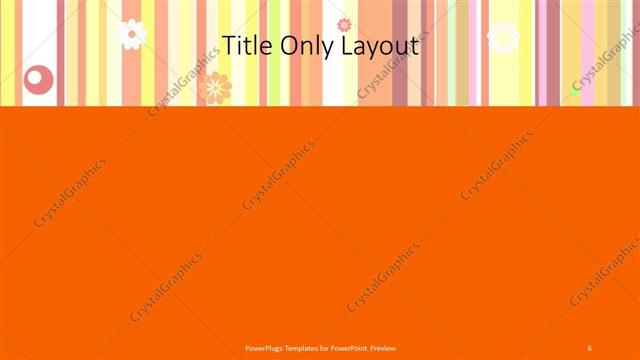 Title Only presentation slide layout