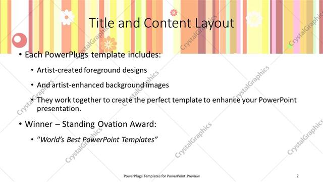Title and Content presentation slide layout