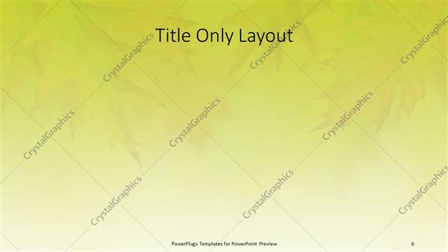 Title Only presentation slide layout