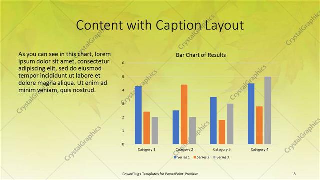 Content with Caption presentation slide layout