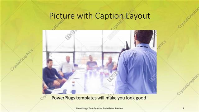 Picture with Caption presentation slide layout