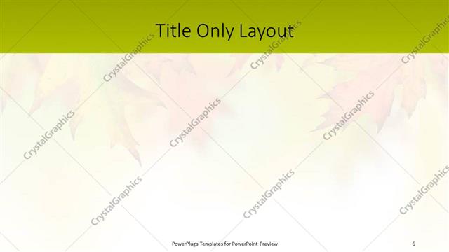 Title Only presentation slide layout