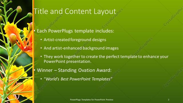 Title and Content presentation slide layout