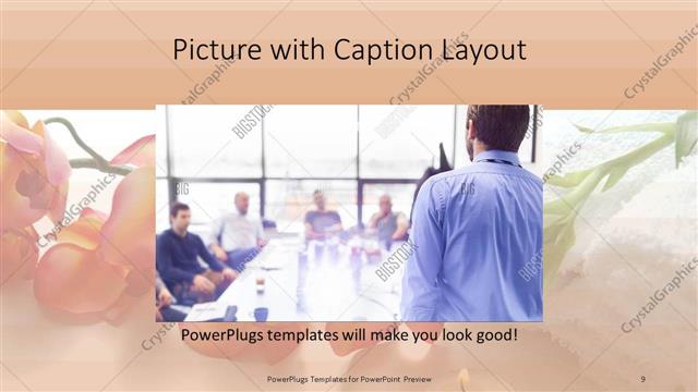 Picture with Caption presentation slide layout