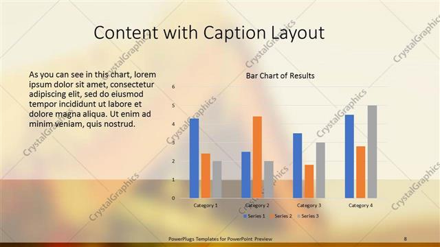 Content with Caption presentation slide layout