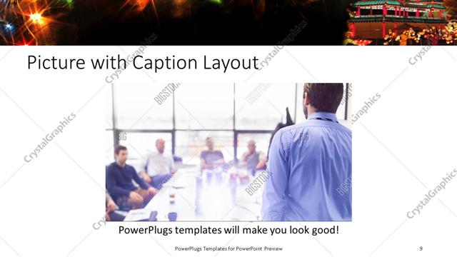 Picture with Caption presentation slide layout