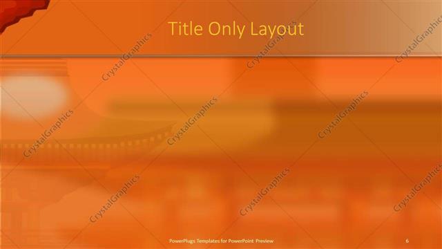 Title Only presentation slide layout