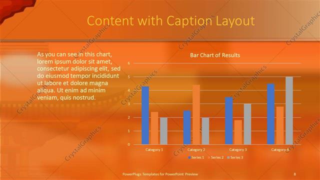 Content with Caption presentation slide layout