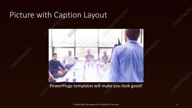 Picture with Caption presentation slide layout