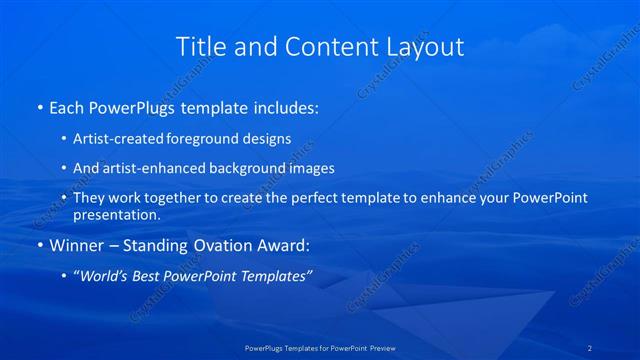 Title and Content presentation slide layout