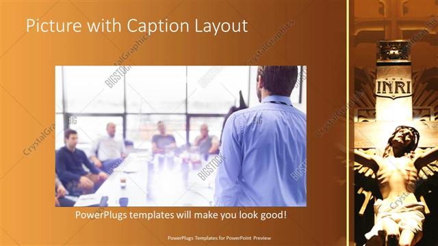 Picture with Caption presentation slide layout