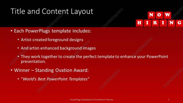 Title and Content presentation slide layout
