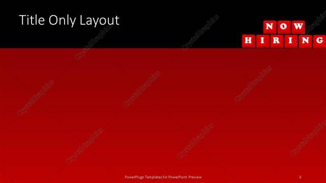 Title Only presentation slide layout