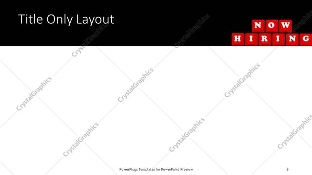 Title Only presentation slide layout