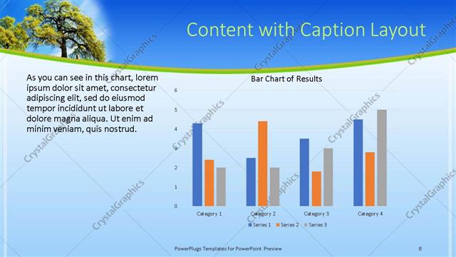 Content with Caption presentation slide layout