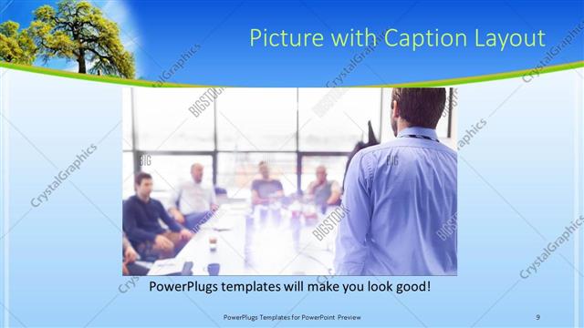 Picture with Caption presentation slide layout