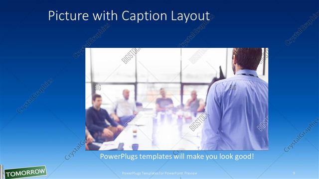 Picture with Caption presentation slide layout