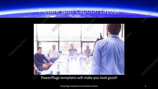 Picture with Caption presentation slide layout