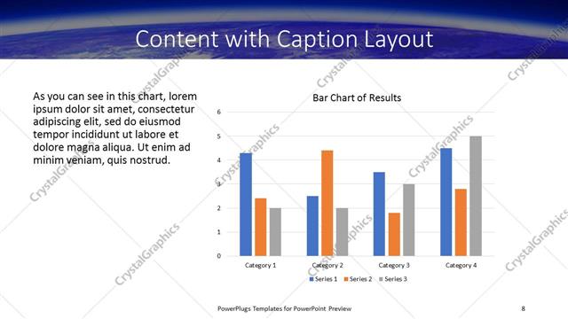 Content with Caption presentation slide layout