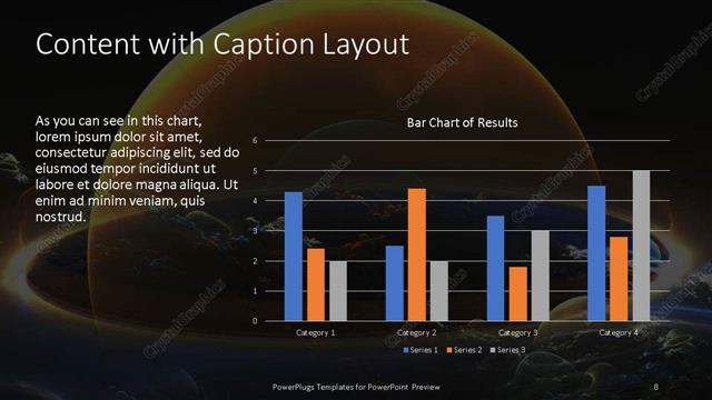 Content with Caption presentation slide layout