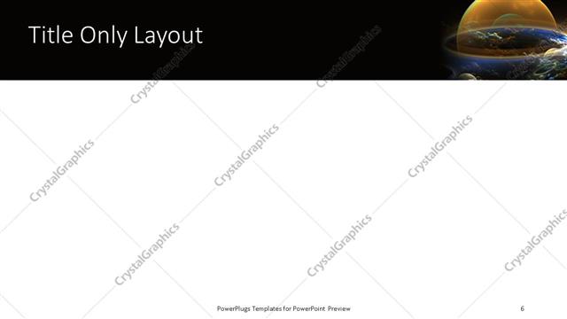 Title Only presentation slide layout