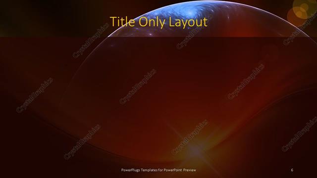 Title Only presentation slide layout