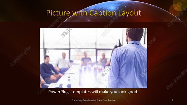 Picture with Caption presentation slide layout