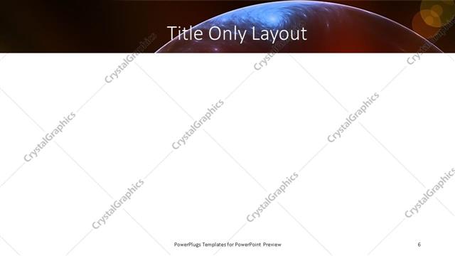 Title Only presentation slide layout