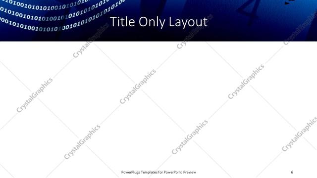 Title Only presentation slide layout