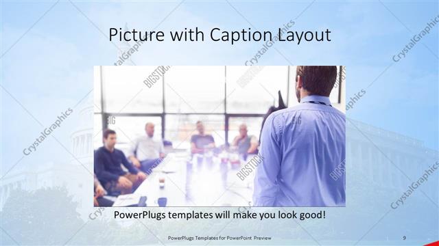 Picture with Caption presentation slide layout